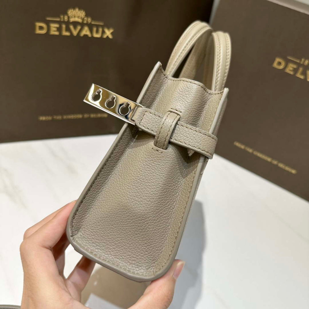 Delvaux AA0616 Temp¨ºte Crush in Jumping Calf Gray
