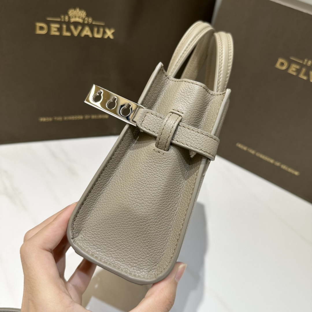 Delvaux AA0616 Temp¨ºte Crush in Jumping Calf Gray
