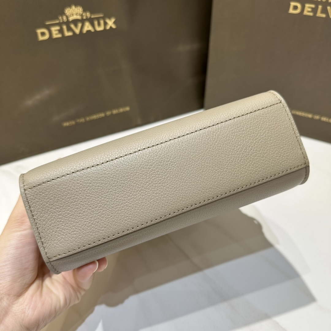 Delvaux AA0616 Temp¨ºte Crush in Jumping Calf Gray