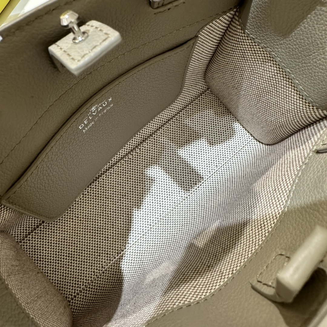 Delvaux AA0616 Temp¨ºte Crush in Jumping Calf Gray