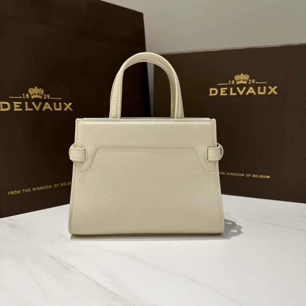 Delvaux AA0616 Temp¨ºte Crush in Jumping Calf White