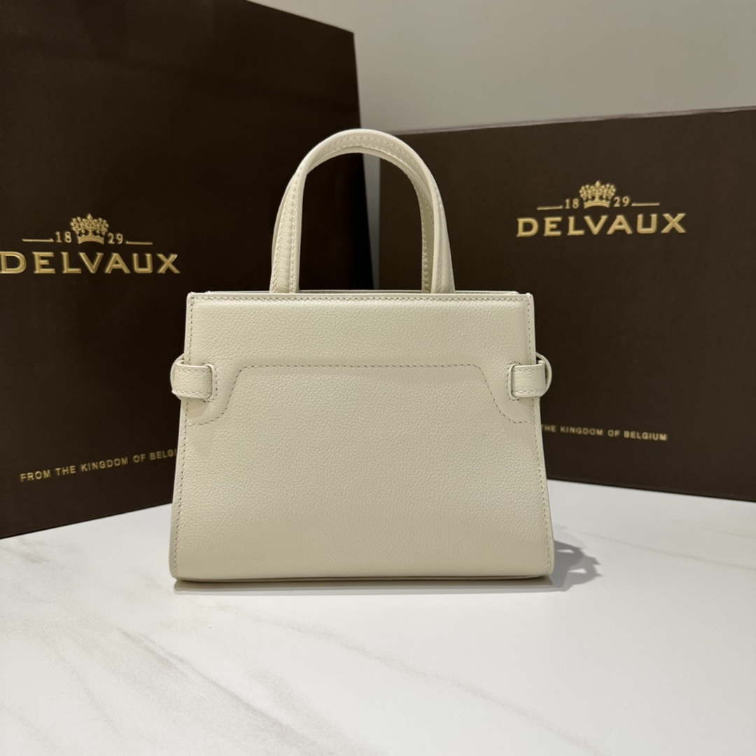Delvaux AA0616 Temp¨ºte Crush in Jumping Calf White