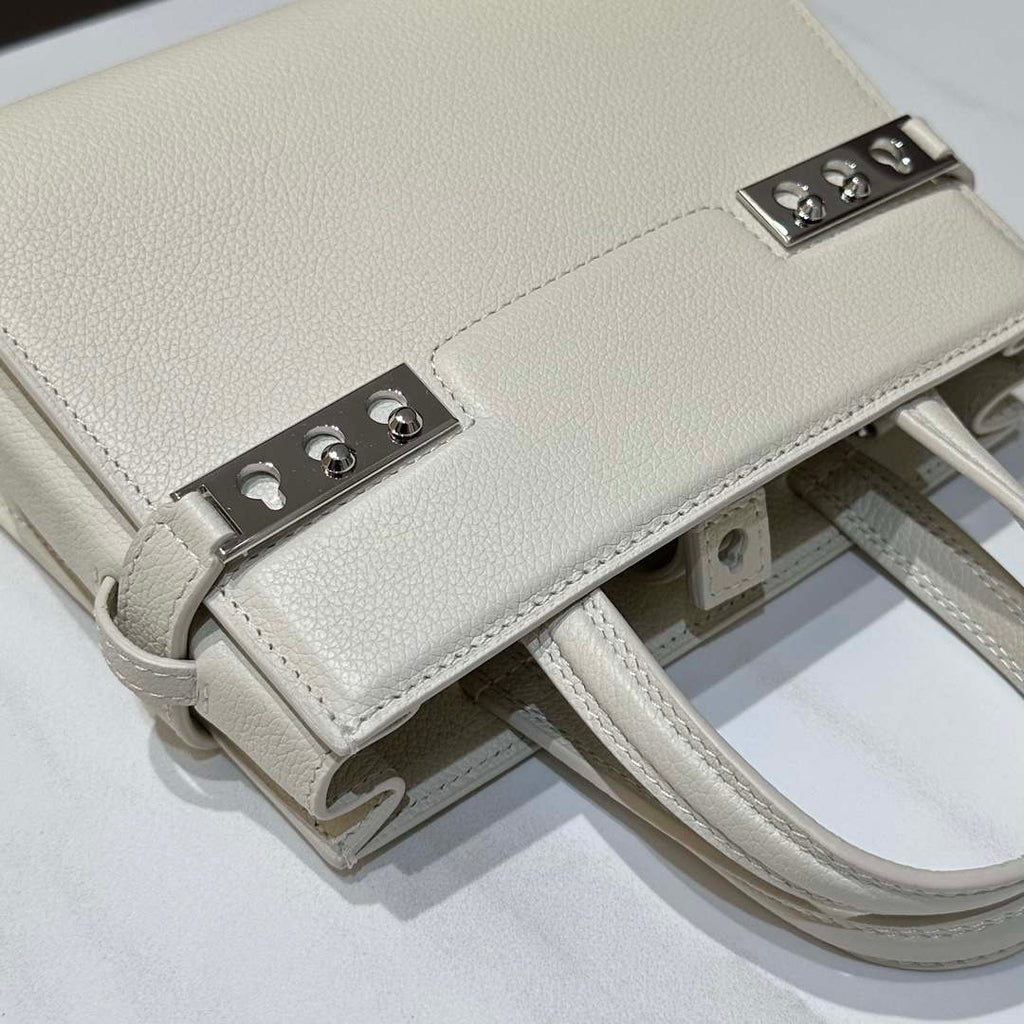 Delvaux AA0616 Temp¨ºte Crush in Jumping Calf White