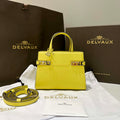 Delvaux AA0616 Temp¨ºte Crush in Jumping Calf Yellow