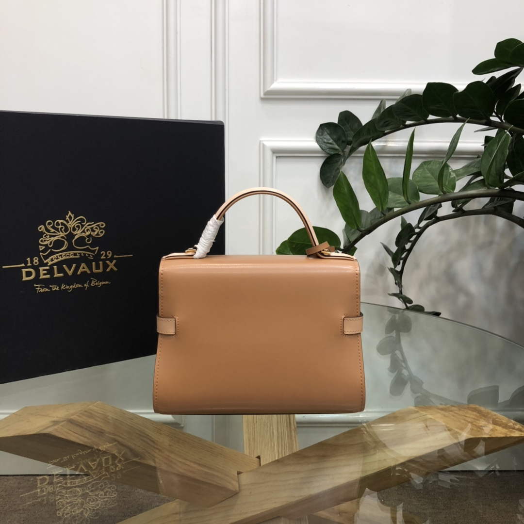 Delvaux AA0617 Temp¨ºte Crush Bag caramel and pink