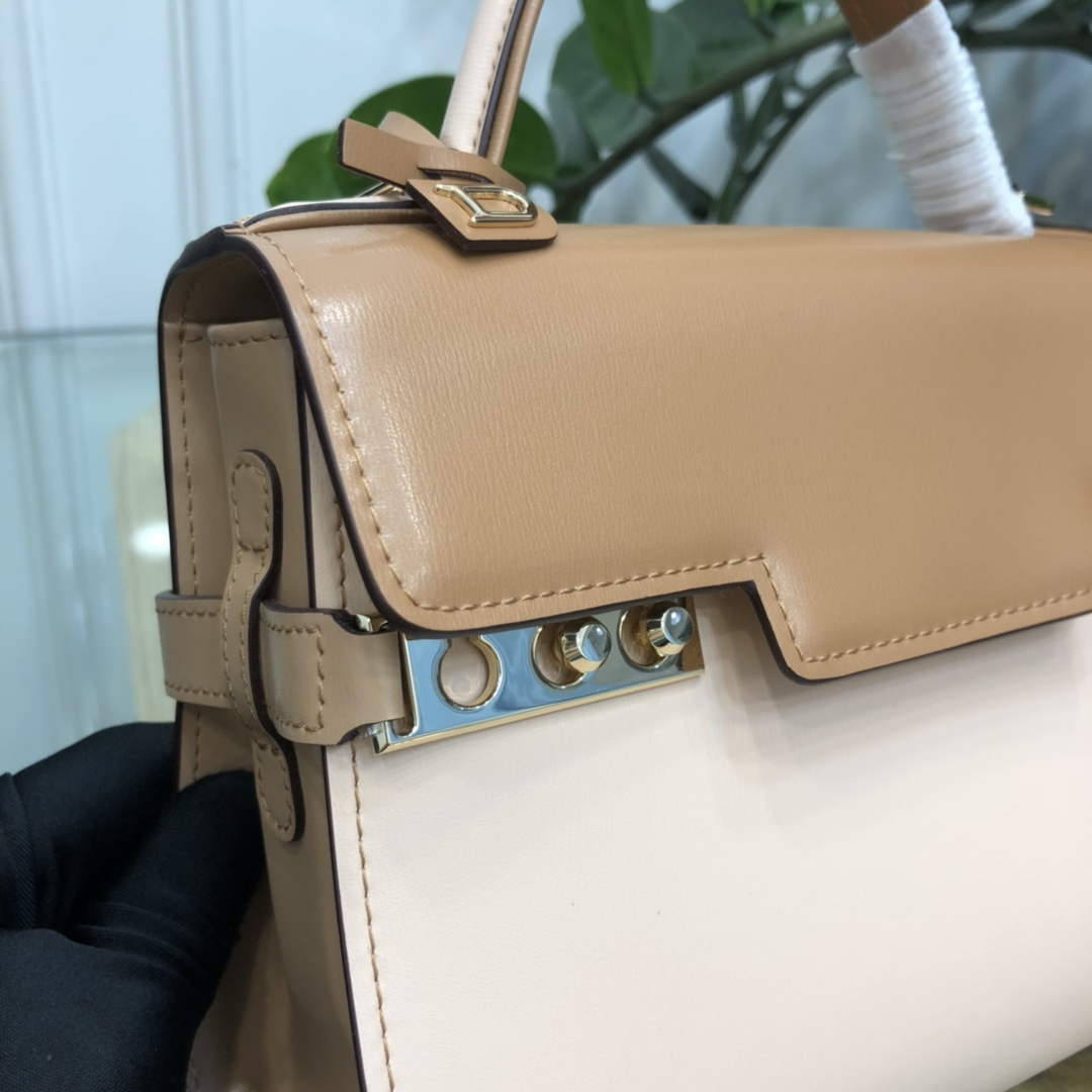 Delvaux AA0617 Temp¨ºte Crush Bag caramel and pink