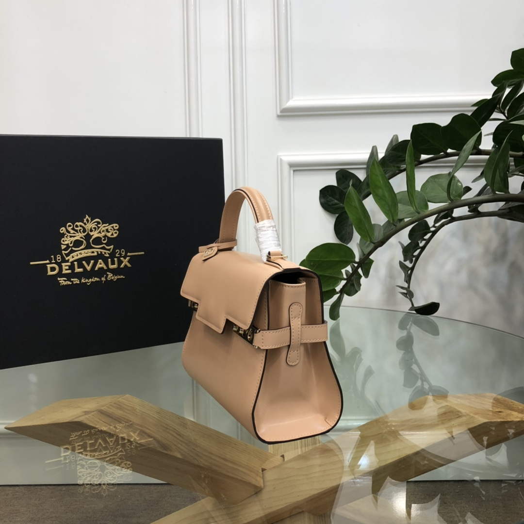 Delvaux AA0617 Temp¨ºte Crush Bag milk tea