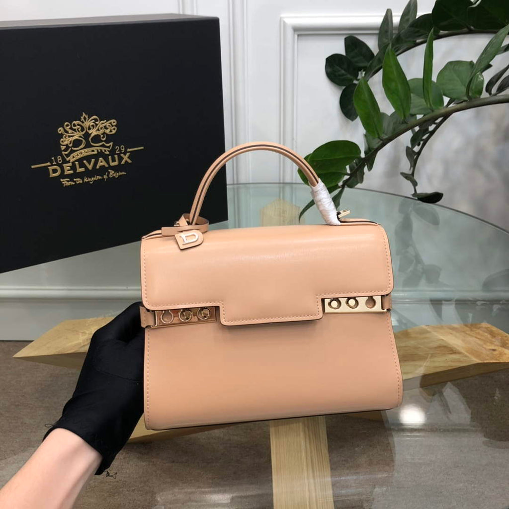 Delvaux AA0617 Temp¨ºte Crush Bag milk tea