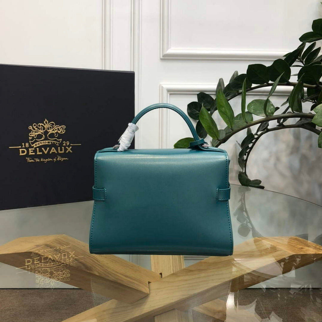 Delvaux AA0617 Temp¨ºte Crush Bag Peacock blue