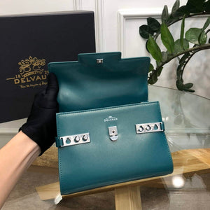 Delvaux AA0617 Temp¨ºte Crush Bag Peacock blue - Default Title - View 7