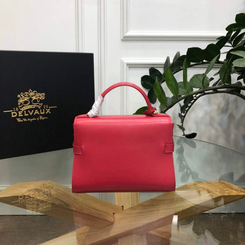 Delvaux AA0617 Temp¨ºte Crush Bag Red