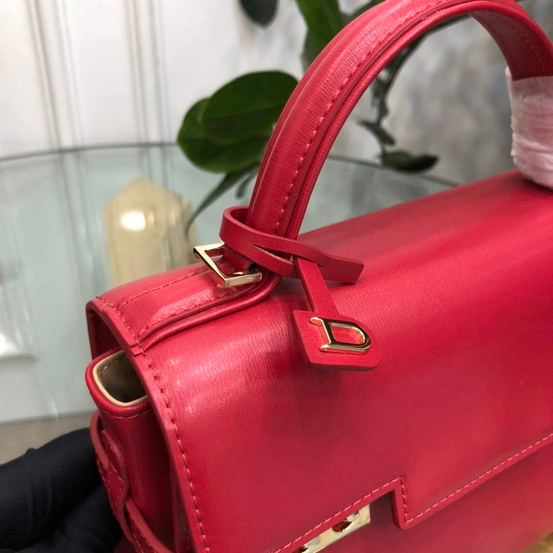 Delvaux AA0617 Temp¨ºte Crush Bag Red