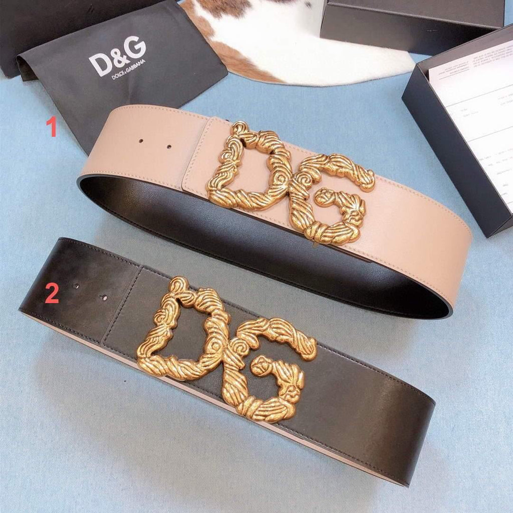DG Belts Designer Dolce Gabbana Buckle Leisure Belt Wide 7.0CM AA0073 - Voguebags