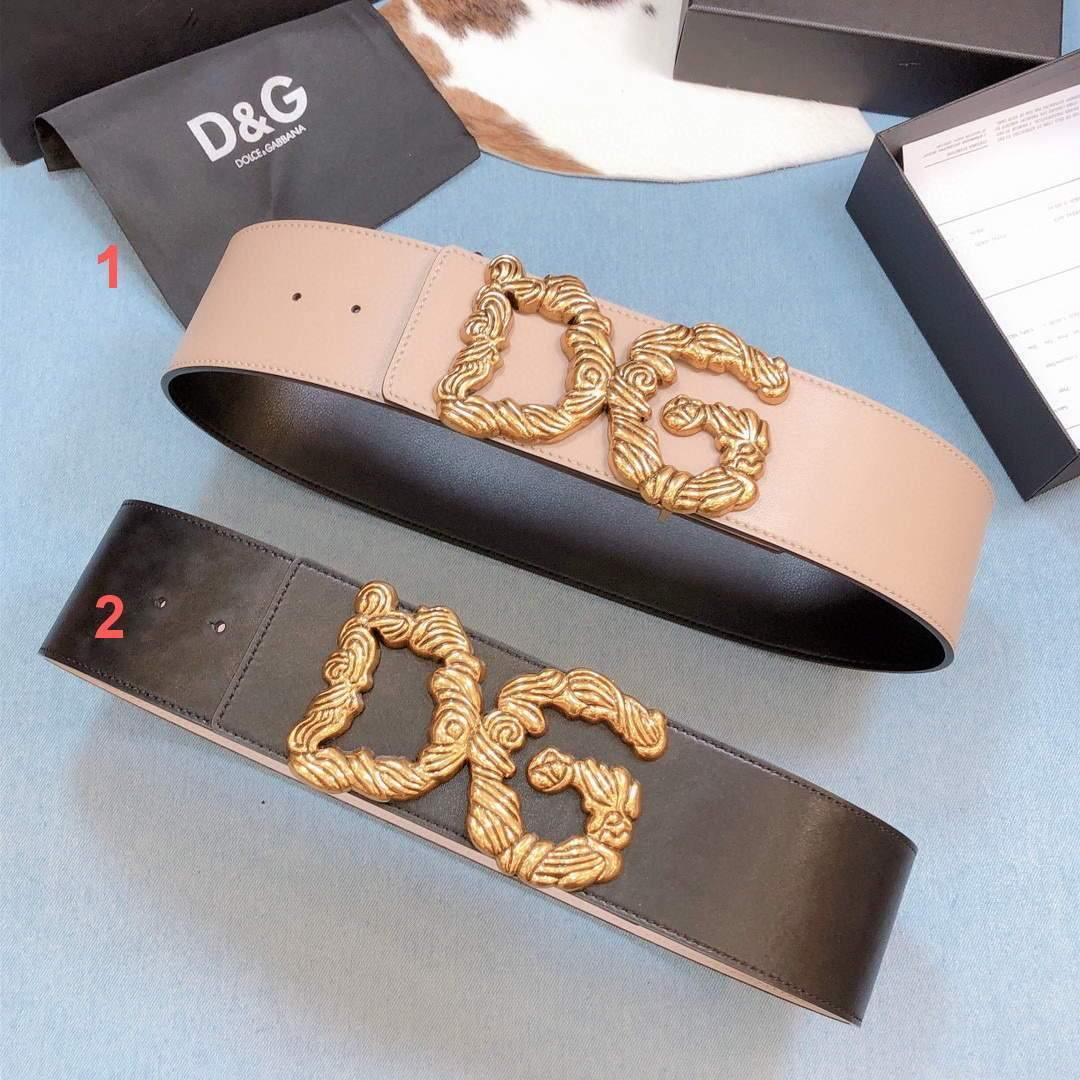 DG Belts Designer Dolce Gabbana Buckle Leisure Belt Wide 7.0CM AA0073 - Voguebags