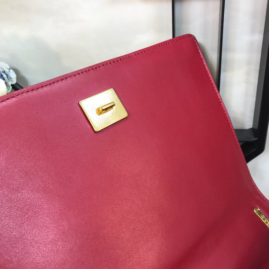 DG BB6652 Dolce Gabbana Medium Devotion crossbody bag in quilted nappa leather Wine Red
