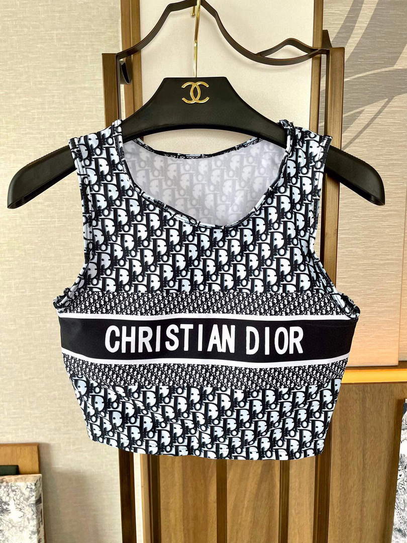 Dior 117P24 Fitness Yoga Clothing Sports Suit Blue