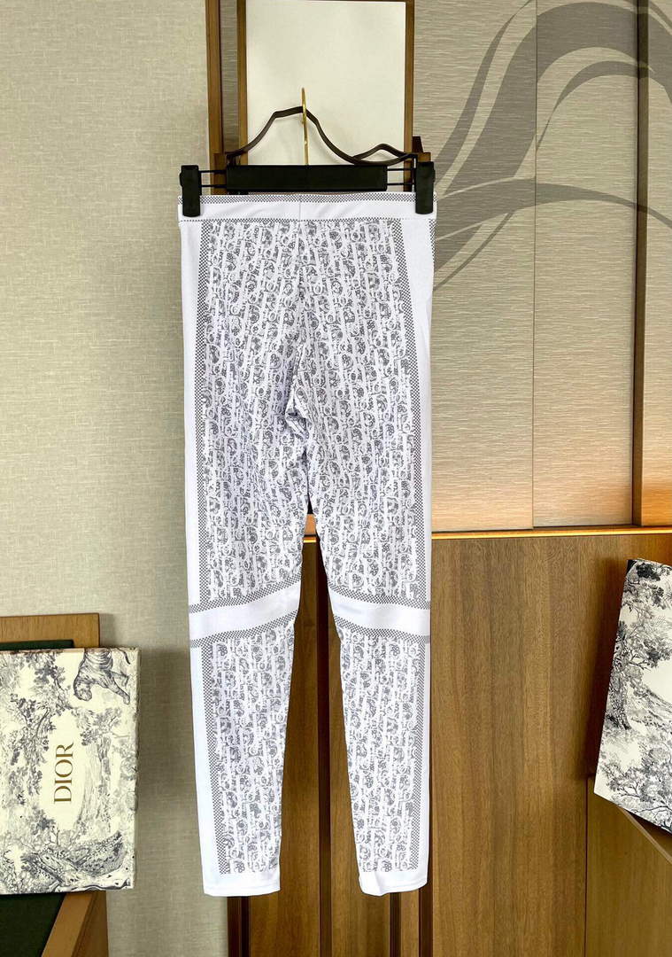 Dior 117P24 Fitness Yoga Clothing Sports Suit White