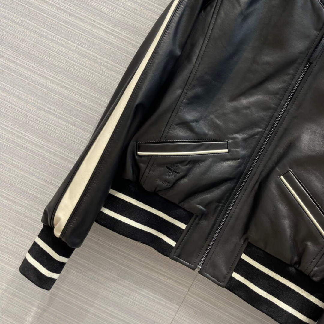 Dior 117P28 Baseball Leather Jacket black - 36 - View 3