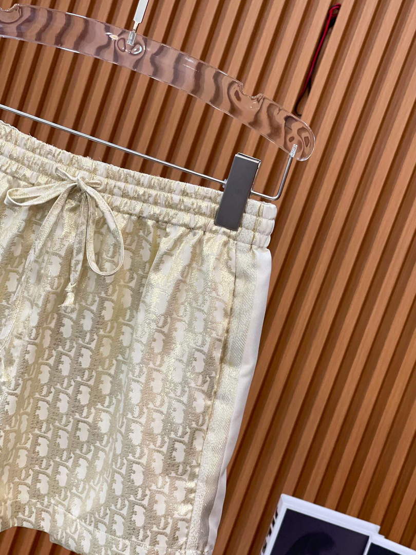 Dior 117P30 CHEZ MOI Shorts Gold
