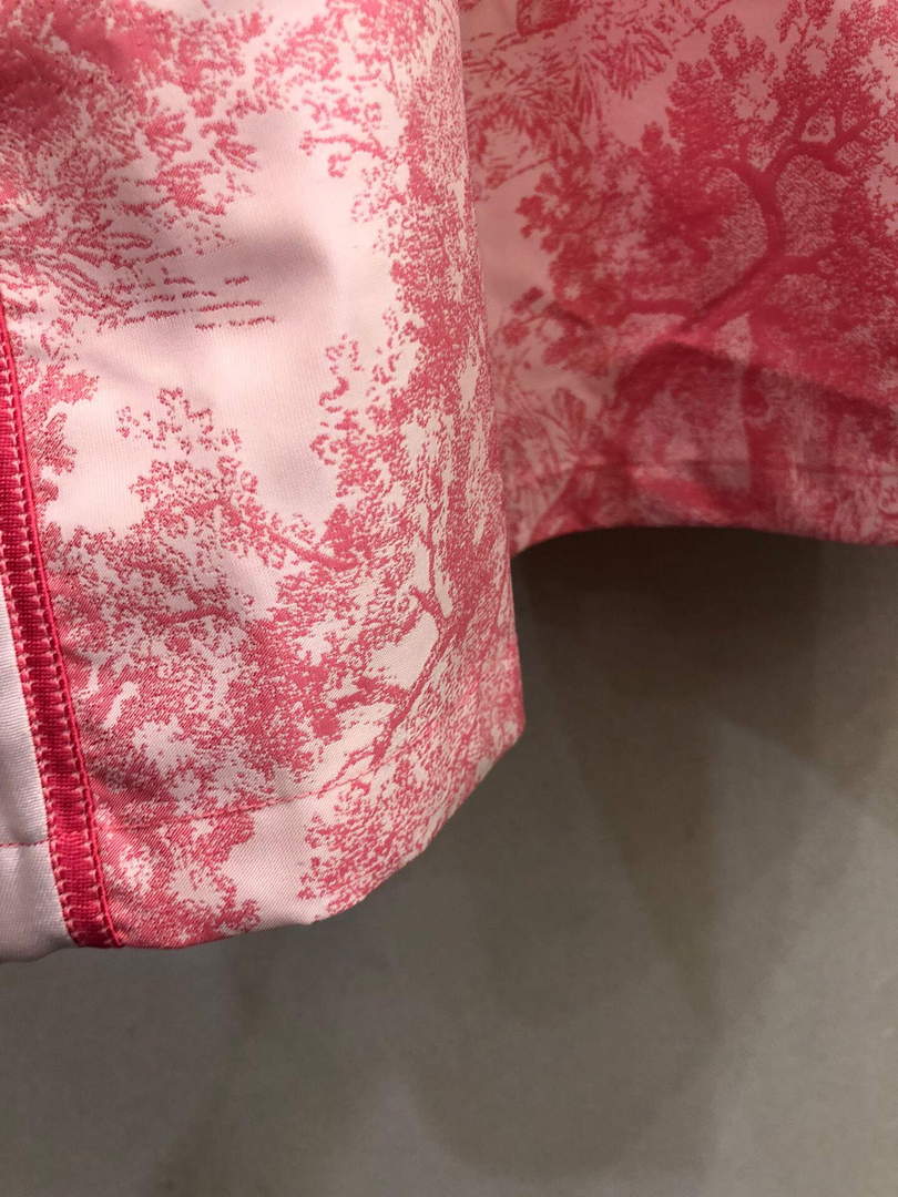 Dior  147R40 Short Hooded Dress Peony Pink