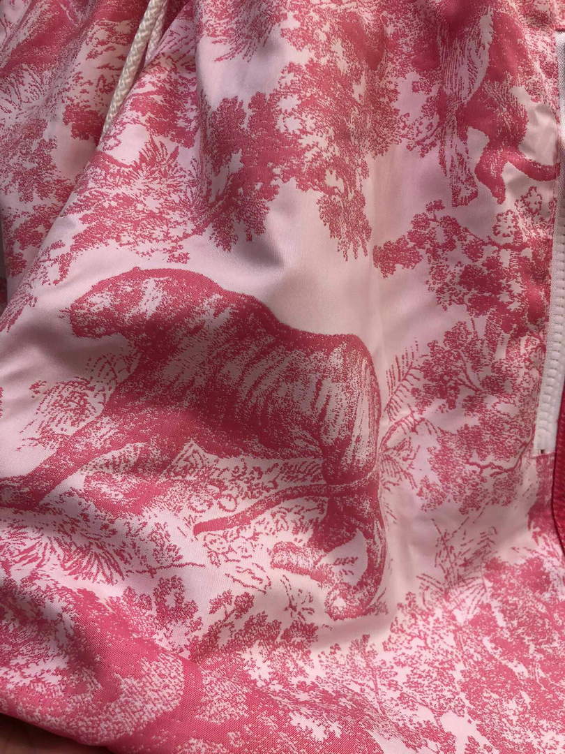 Dior  147R40 Short Hooded Dress Peony Pink