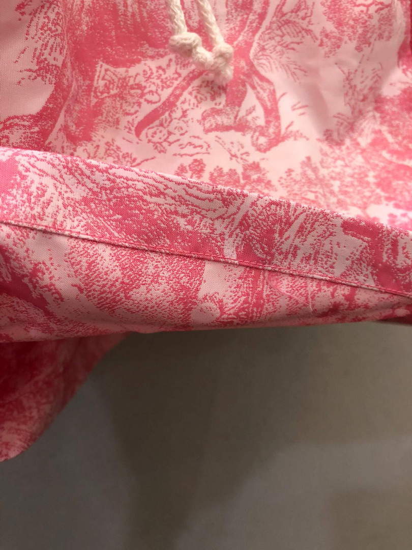 Dior  147R40 Short Hooded Dress Peony Pink