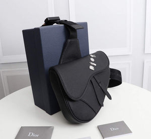 Dior 1ADPO093 Saddle Men Bag Grained Calfskin Black - Default Title - View 2