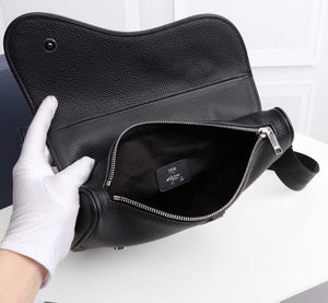 Dior 1ADPO093 Saddle Men Bag Grained Calfskin Black - Default Title - View 8