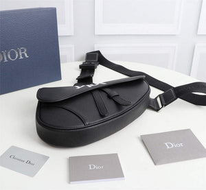 Dior 1ADPO093 Saddle Men Bag Grained Calfskin Black - Default Title - View 3