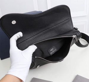Dior 1ADPO093 Saddle Men Bag Grained Calfskin Black - Default Title - View 7