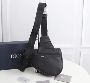 Dior 1ADPO093 Saddle Men Bag Grained Calfskin Black - Default Title - View 4