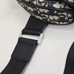 Dior 1ADPO093 Saddle Men Bag Dior Oblique Jacquard Beige and Black - Default Title - View 5