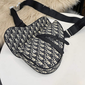 Dior 1ADPO093 Saddle Men Bag Dior Oblique Jacquard Beige and Black - Default Title - View 8