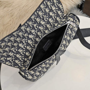 Dior 1ADPO093 Saddle Men Bag Dior Oblique Jacquard Beige and Black - Default Title - View 9