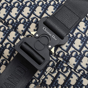 Dior 1ADPO093 Saddle Men Bag Dior Oblique Jacquard Navy Blue - Default Title - View 7