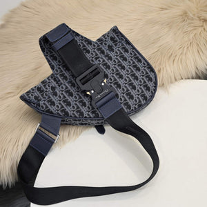 Dior 1ADPO093 Saddle Men Bag Dior Oblique Jacquard Blue - Default Title - View 3
