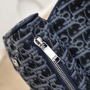 Dior 1ADPO093 Saddle Men Bag Dior Oblique Jacquard Blue - Default Title - View 7