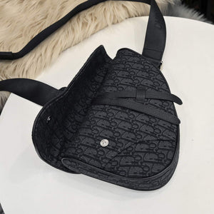 Dior 1ADPO093 Saddle Men Bag Dior Oblique Jacquard Black - Default Title - View 8