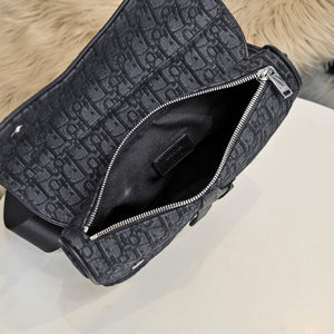 Dior 1ADPO093 Saddle Men Bag Dior Oblique Jacquard Black - Default Title - View 9