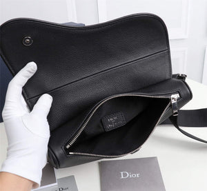 Dior 1ADPO093 Saddle Men Bag Grained Calfskin Black - Default Title - View 8