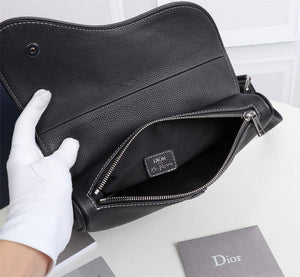 Dior 1ADPO093 Saddle Men Bag Grained Calfskin Black - Default Title - View 8