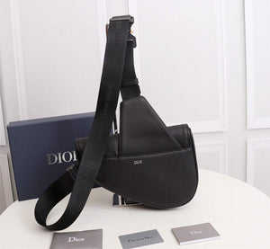 Dior 1ADPO093 Saddle Men Bag Grained Calfskin Black - Default Title - View 2