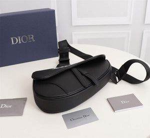 Dior 1ADPO093 Saddle Men Bag Grained Calfskin Black - Default Title - View 3