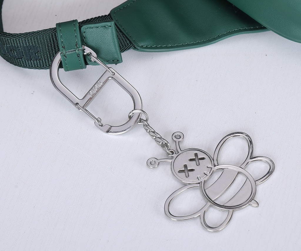 Dior 1ADPO223 Saddle Belt Bag Leather Green