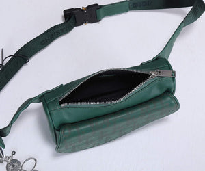 Dior 1ADPO223 Saddle Belt Bag Leather Green - Default Title - View 8