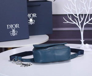 Dior 1ADPO223 Saddle Belt Bag Leather Blue - Default Title - View 3