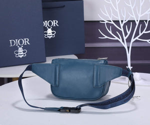Dior 1ADPO223 Saddle Belt Bag Leather Blue - Default Title - View 4
