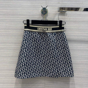Dior 221J38 Spring/Summer Classic Jacquard Miniskirt - 36 - View 1