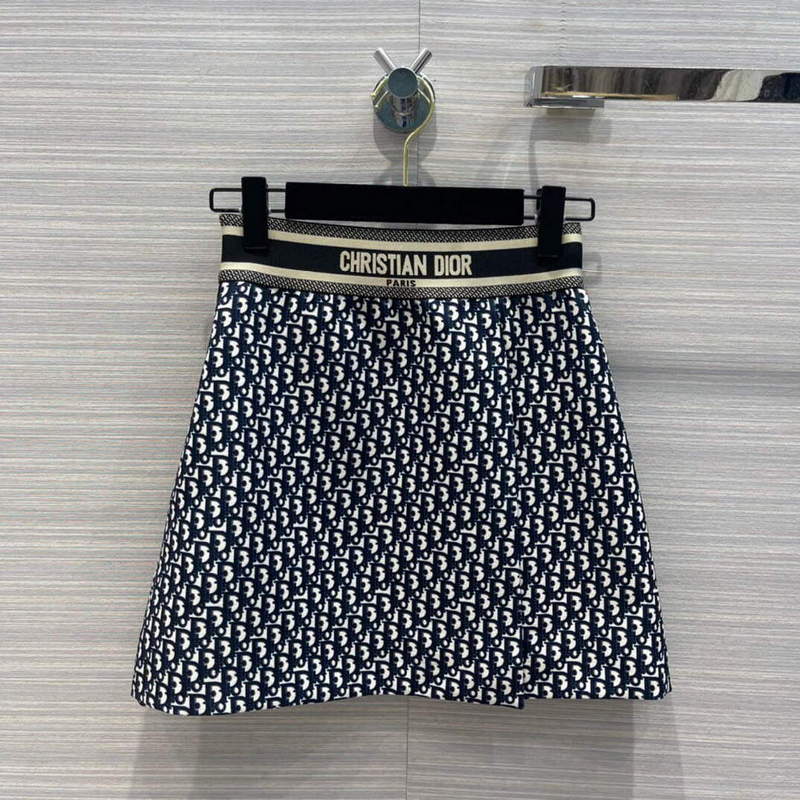 Dior 221J38 Spring/Summer Classic Jacquard Miniskirt - 36 - View 1
