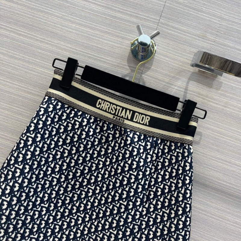 Dior 221J38 Spring/Summer Classic Jacquard Miniskirt